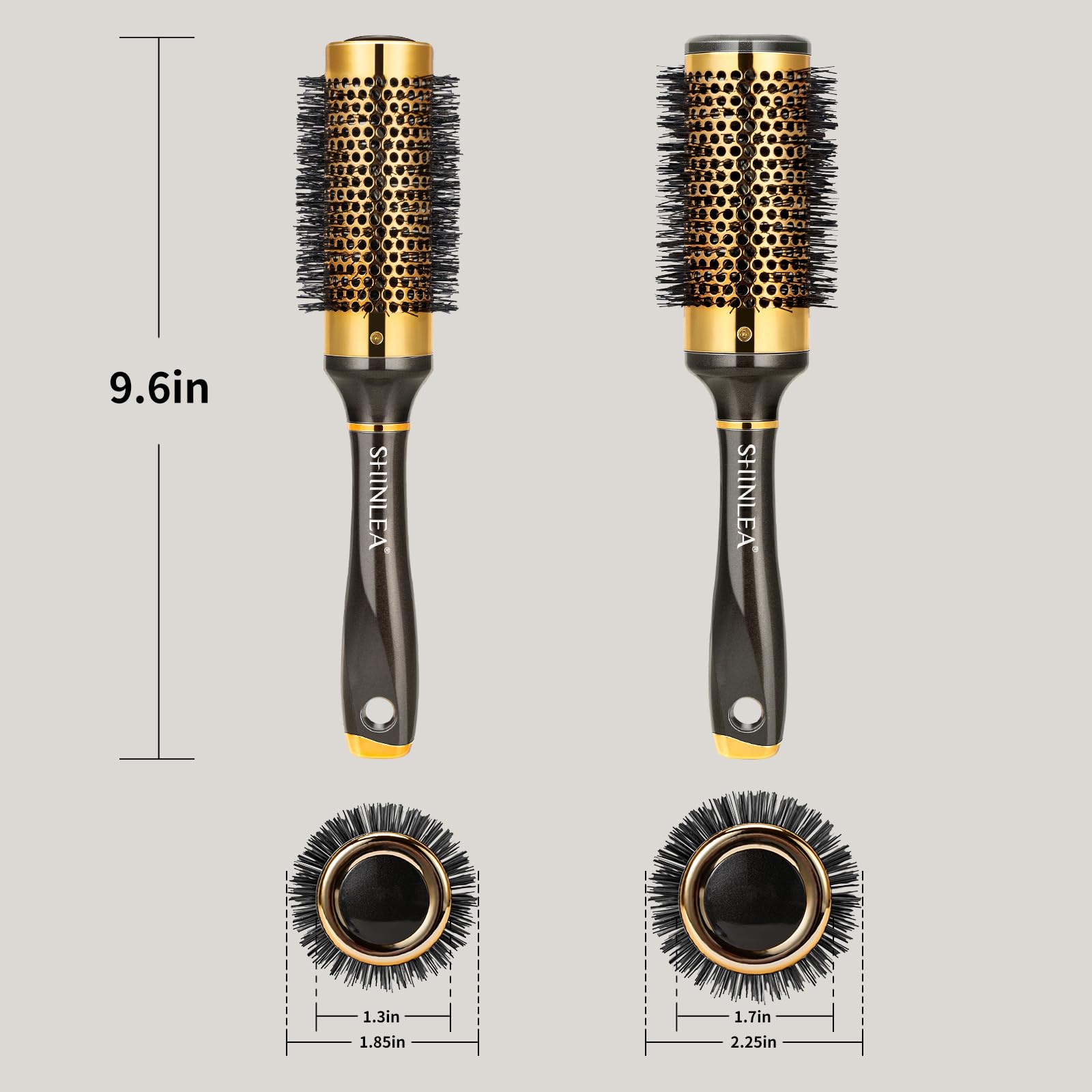 SHINLEA easy-clean design keeps bristles tidy after styling
