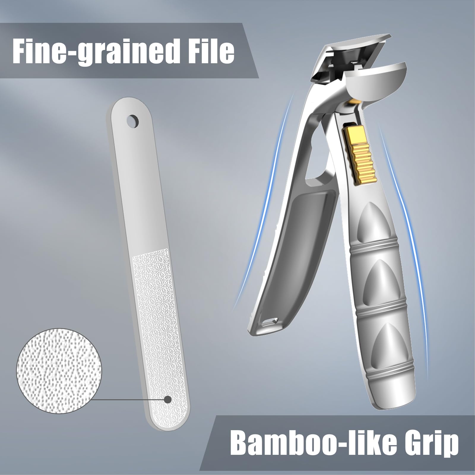 SHINLEA nail clippers cutting thick nails with confidence.