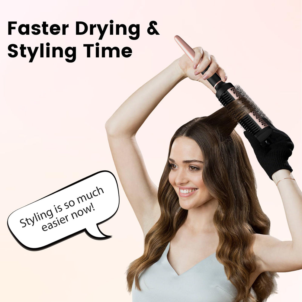SHINLEA round brush ceramic coating releases ions to protect shine.