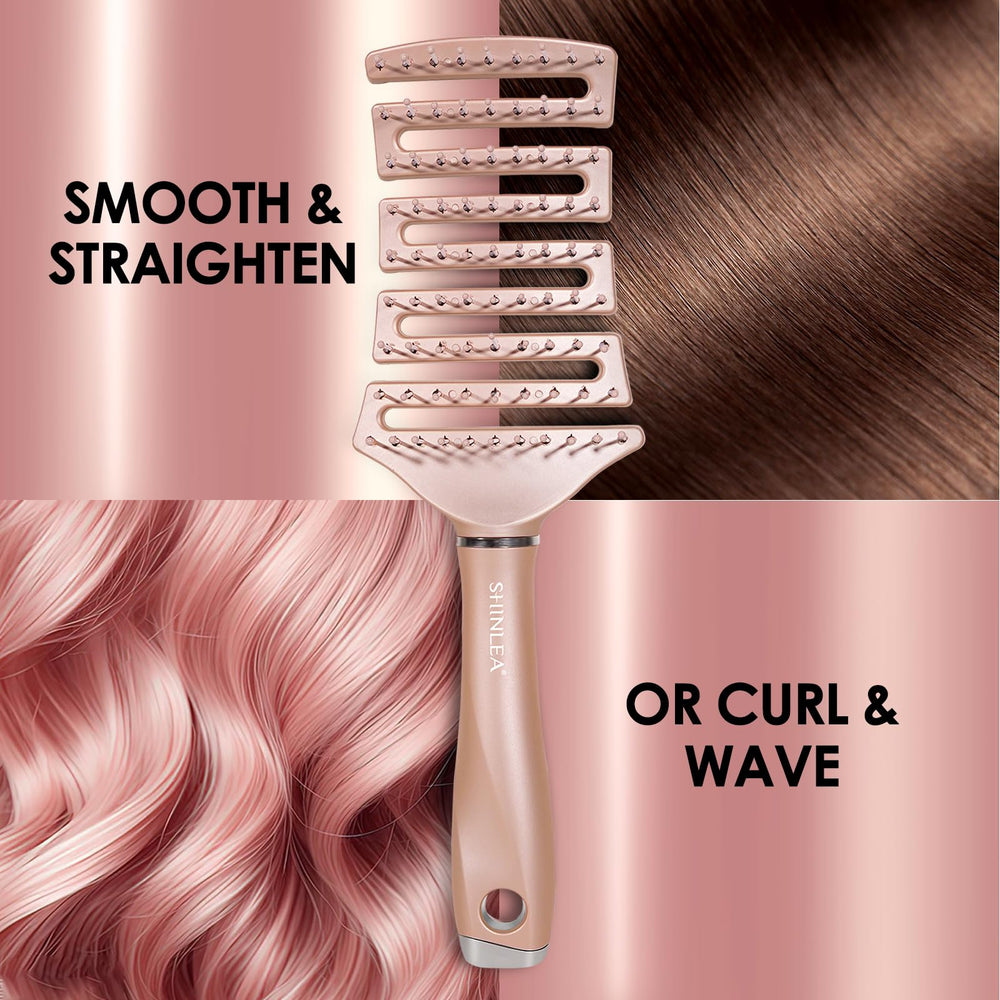 SHINLEA soft-ball tips massage the scalp during detangling.