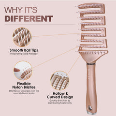 SHINLEA vented design close-up showing faster hair drying airflow.
