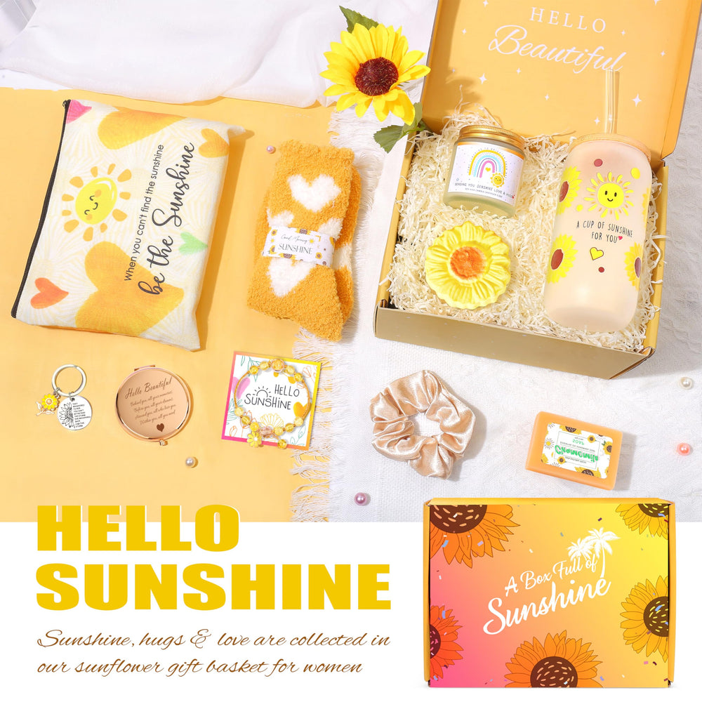 ShinnyWis Makeup Bag Sunflower Print—compact storage for daily essentials.