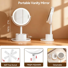 Shinowa makeup mirror 20x detail view for precise eye makeup