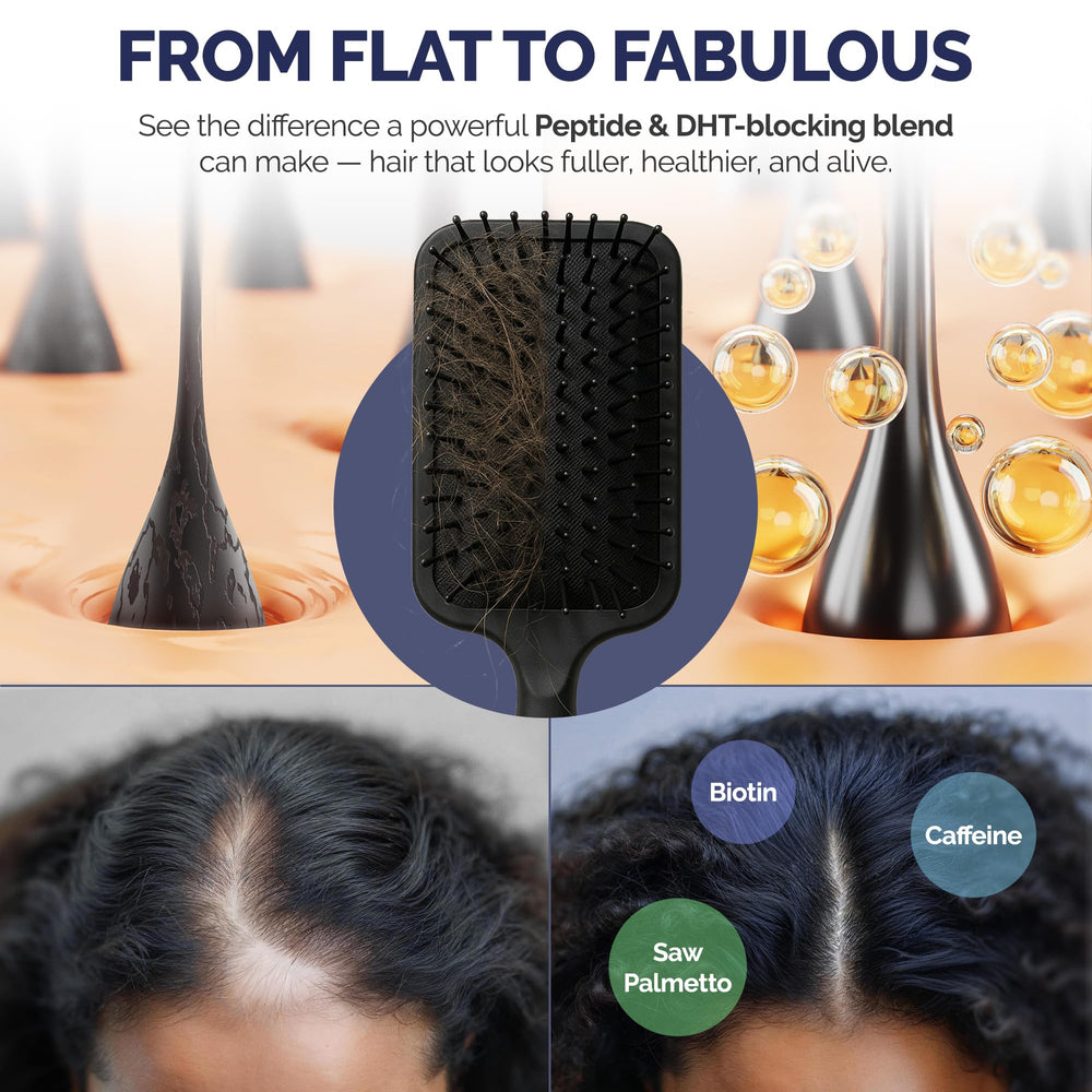 Shiny Leaf ingredients label spotlights saw palmetto and biotin for fuller-looking hair.