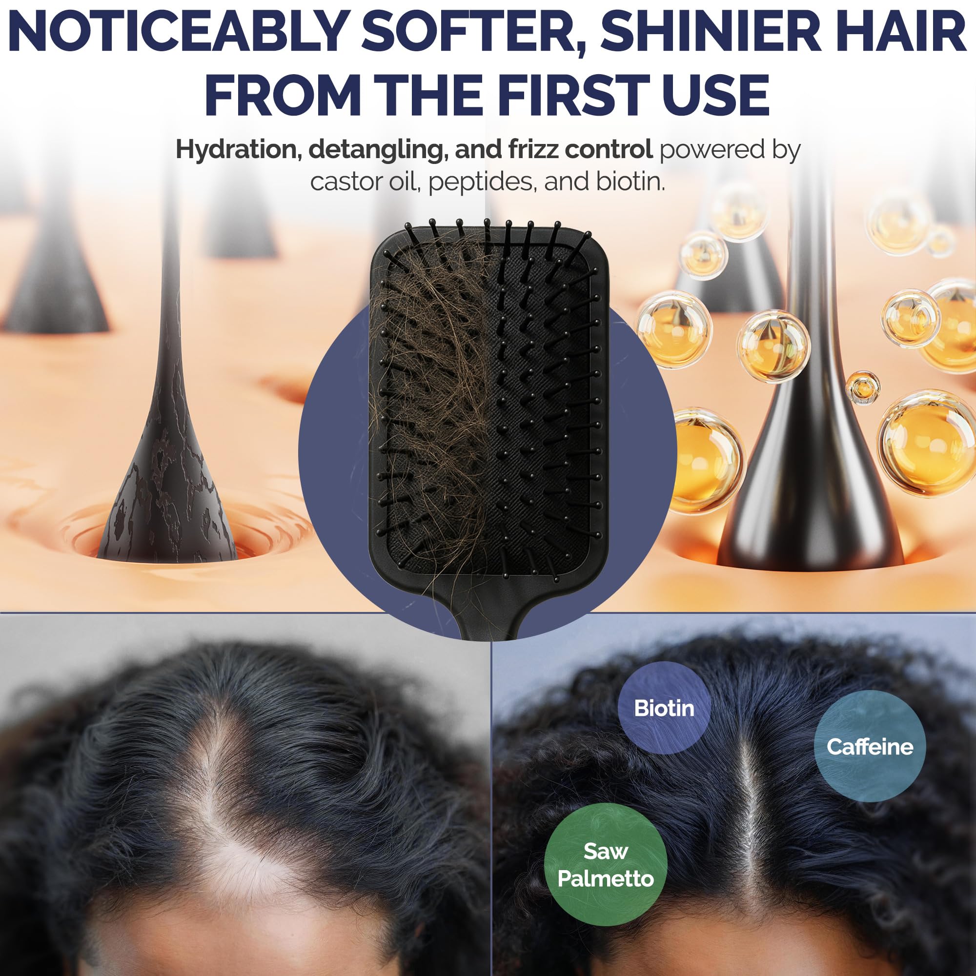 Shiny Leaf applying conditioner on hair for smoothing and shine