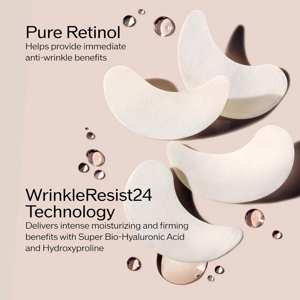 Shiseido Benefiance eye mask closeup shows stretchy sheet adherent to eye contours.