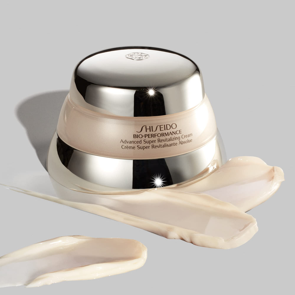 Shiseido Bio-Performance on clean skin backdrop hints at radiant potential