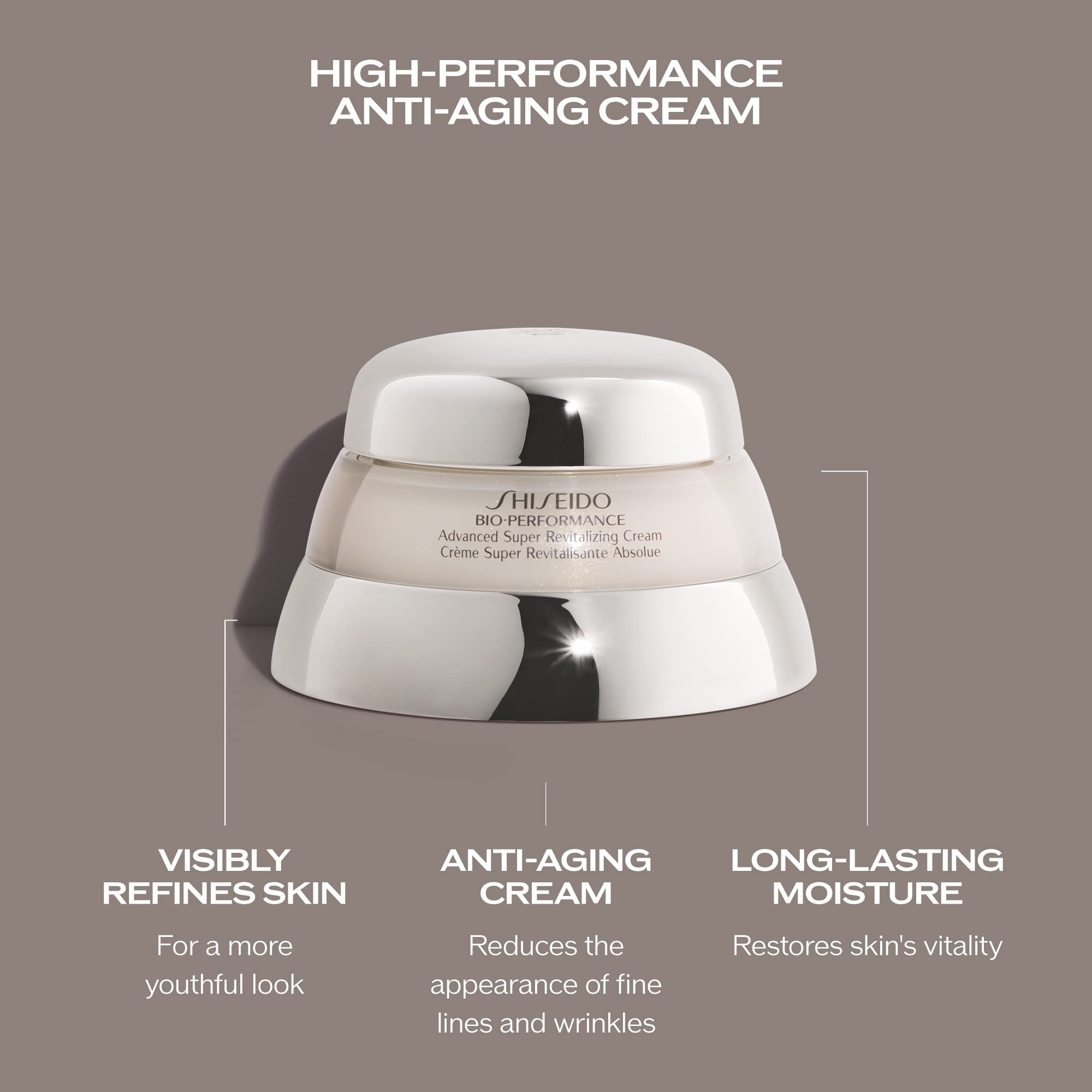 Shiseido Bio-Performance creamy finish after massaging into skin