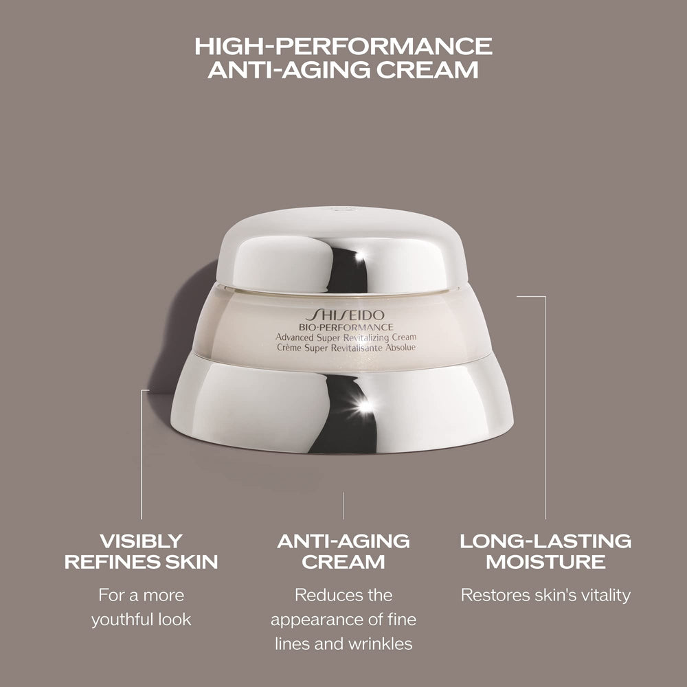 Shiseido Bio-Performance creamy finish after massaging into skin