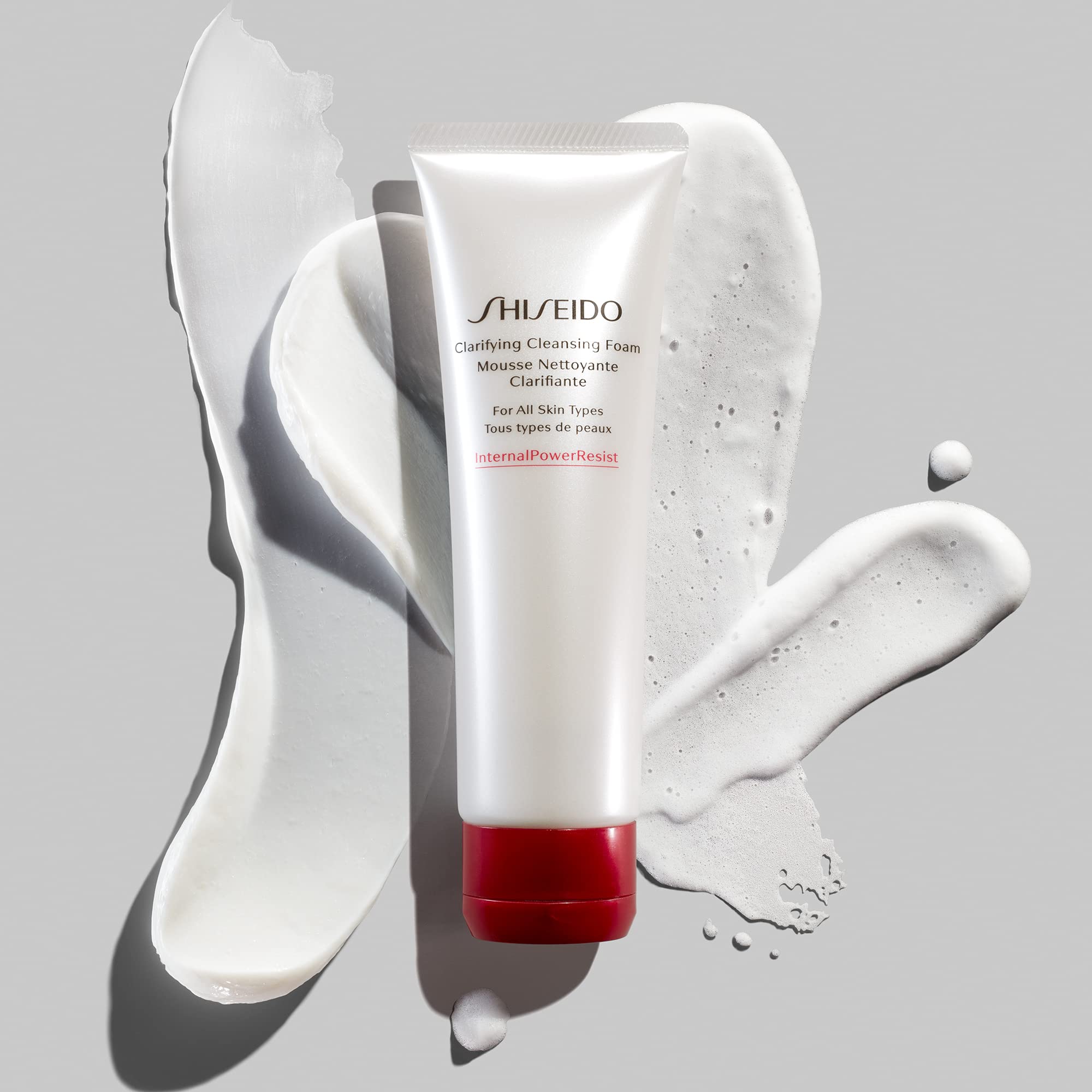 Shiseido Clarifying Cleansing Foam rice germ oil softens and nourishes skin.