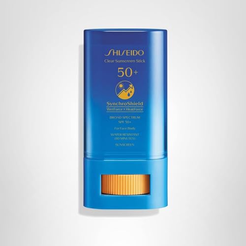 Shiseido Clear Sunscreen Stick makeup-friendly finish keeps complexion polished