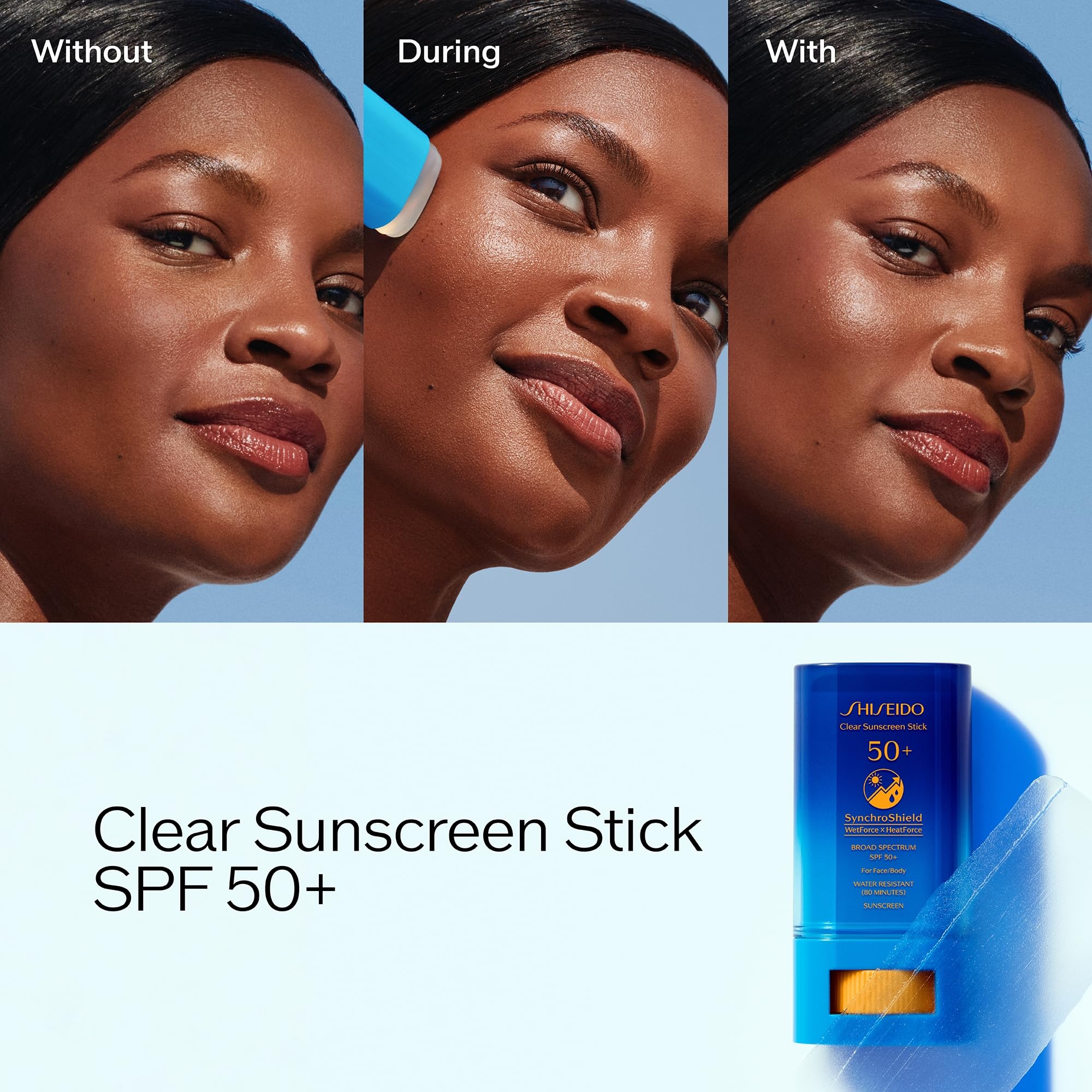 Shiseido portable sunscreen stick for on-the-go reapplication