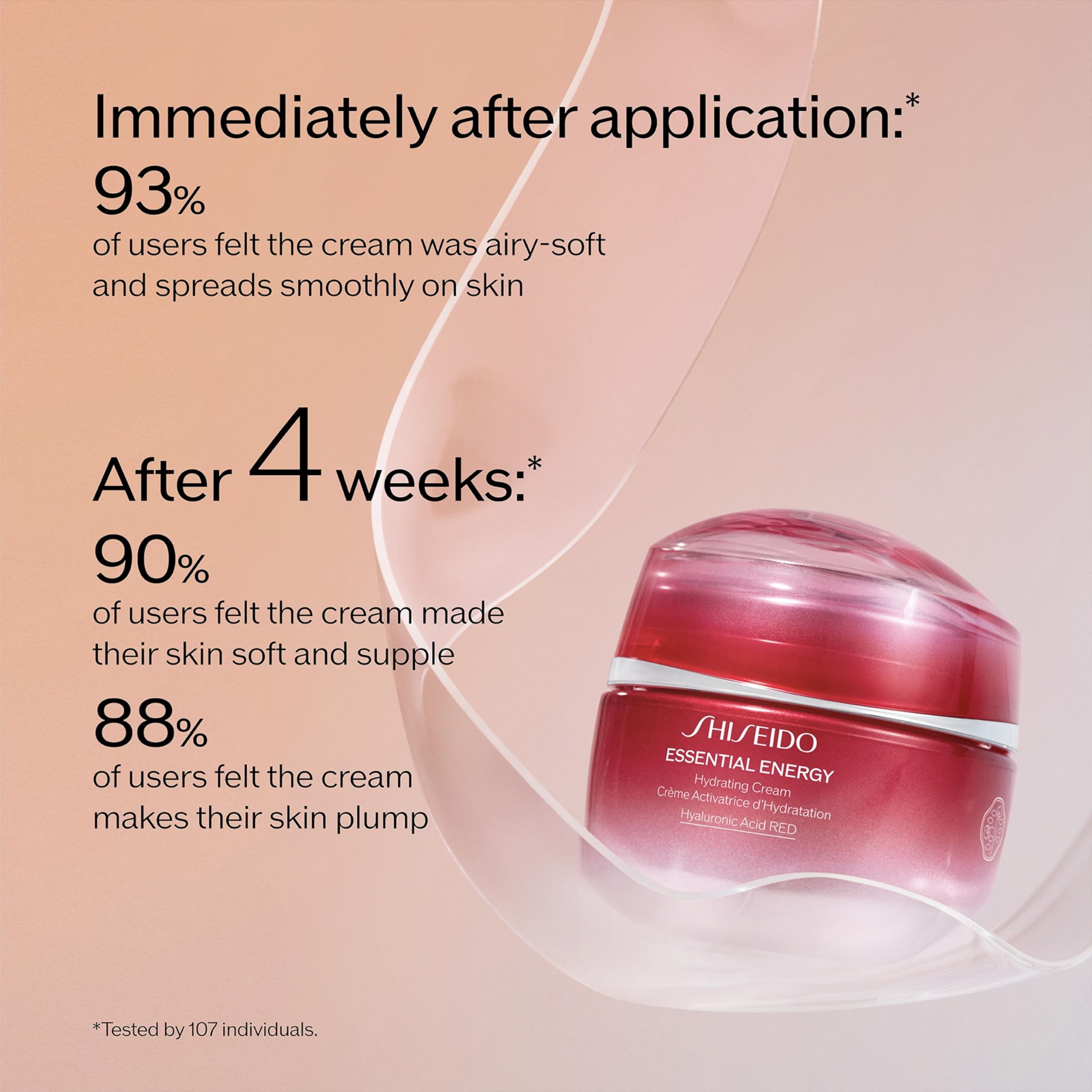 Shiseido Essential Energy Hydrating Cream Refill hyaluronic acid focus delivers deep hydration