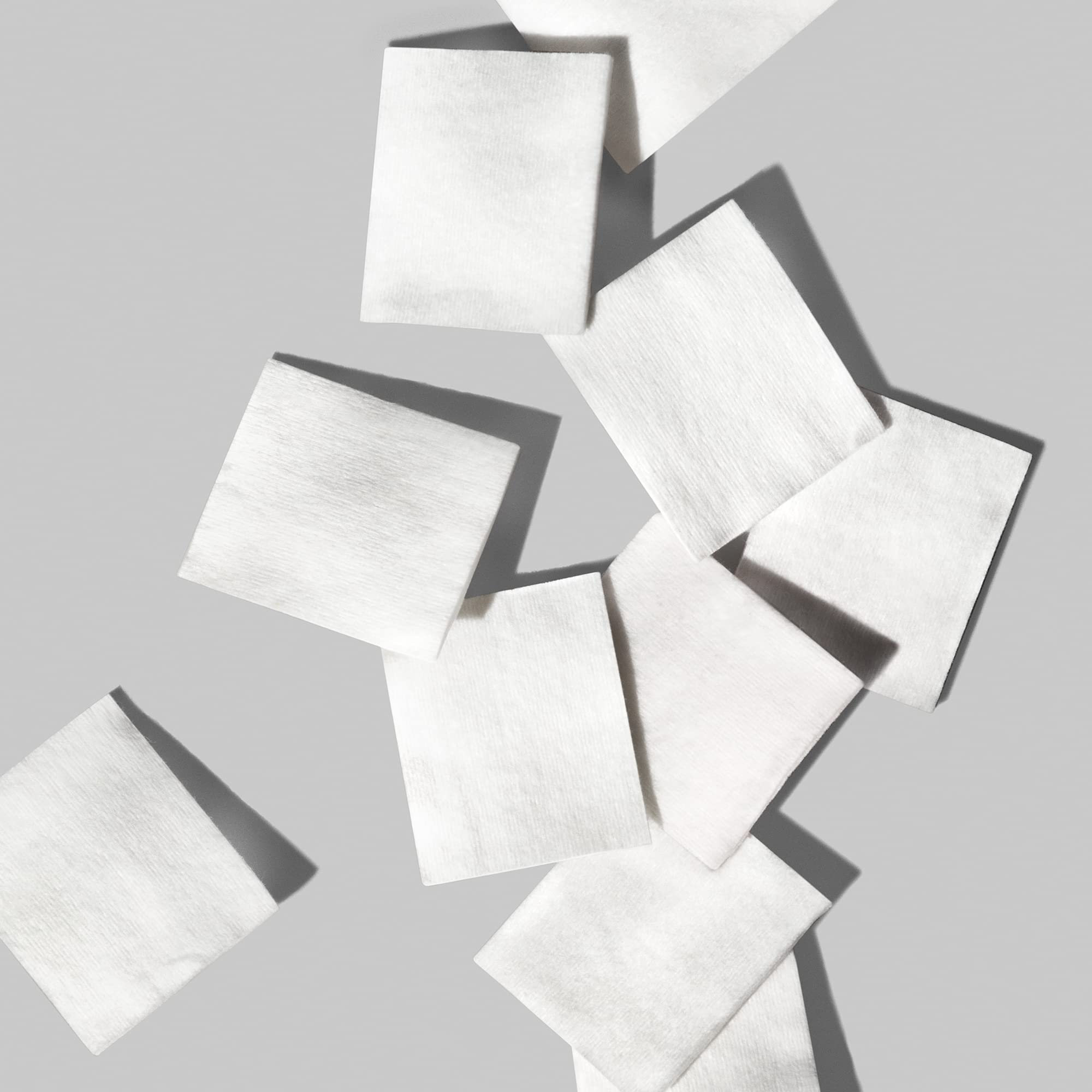 Shiseido facial cotton pads made from natural cotton fibers for delicate skin.