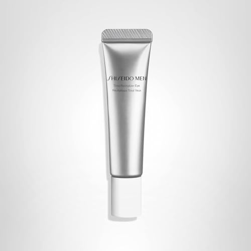 Shiseido Men Total Revitalizer Eye Cream texture close-up highlights rich, quick-absorbing formula