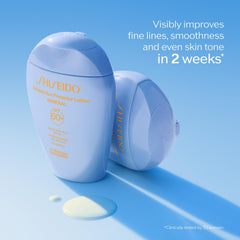 Shiseido Ultimate Sun Protector Lotion Mineral SPF 60+ hand-application shows easy coverage for active days.