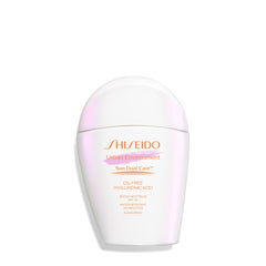 Shiseido Urban Environment SPF 42 bottle front shows oil-free, matte protection.