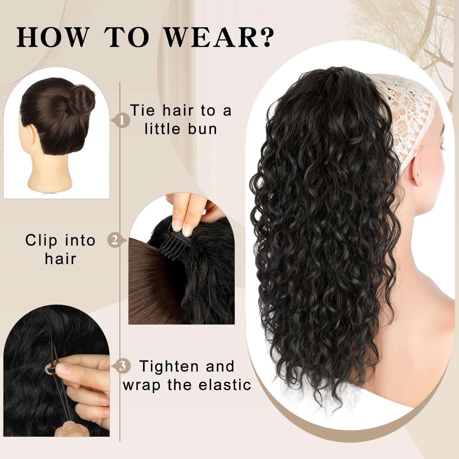 SHNMIN wedding-ready ponytail extensions capture glamorous styling for special occasions.