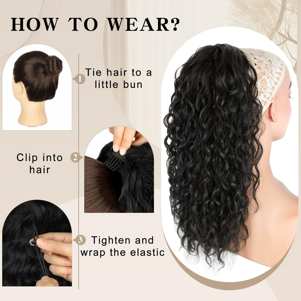 SHNMIN wedding-ready ponytail extensions capture glamorous styling for special occasions.