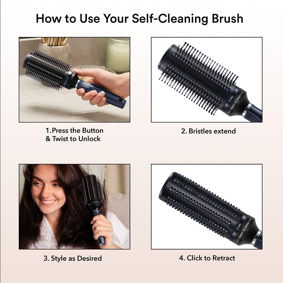 SHOP LC Detangler Brush curly hair compatibility helps smooth curls without frizz.