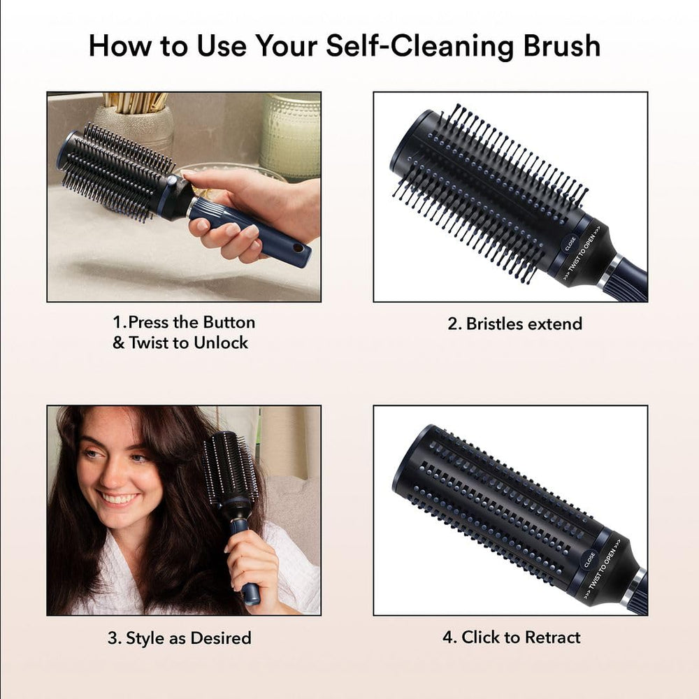 SHOP LC Detangler Brush curly hair compatibility helps smooth curls without frizz.