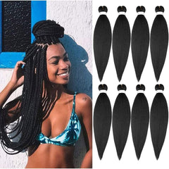 ShowCoco pre-stretched braiding hair 20 inch eight-pack packaging for quick braiding prep