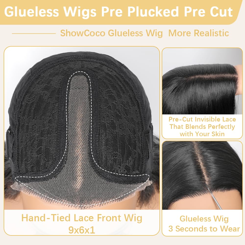 ShowCoco 26inch wavy wig captures soft texture and flowing movement.