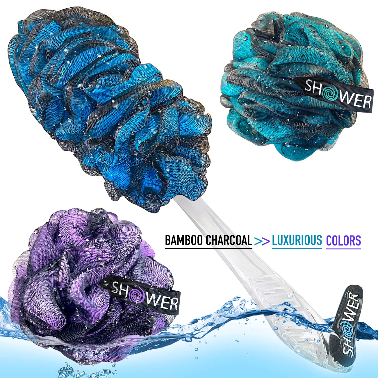 Shower Bouquet extra-large 75g loofa for lasting suds