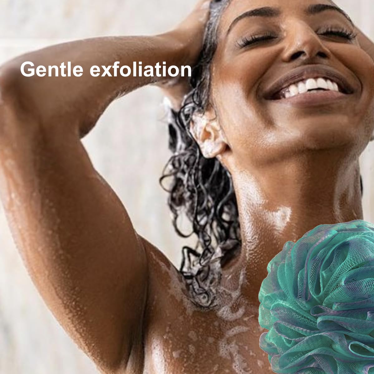 Shower Bouquet Extra-Large 75g Mesh Poufs deliver rich lather with each wash.