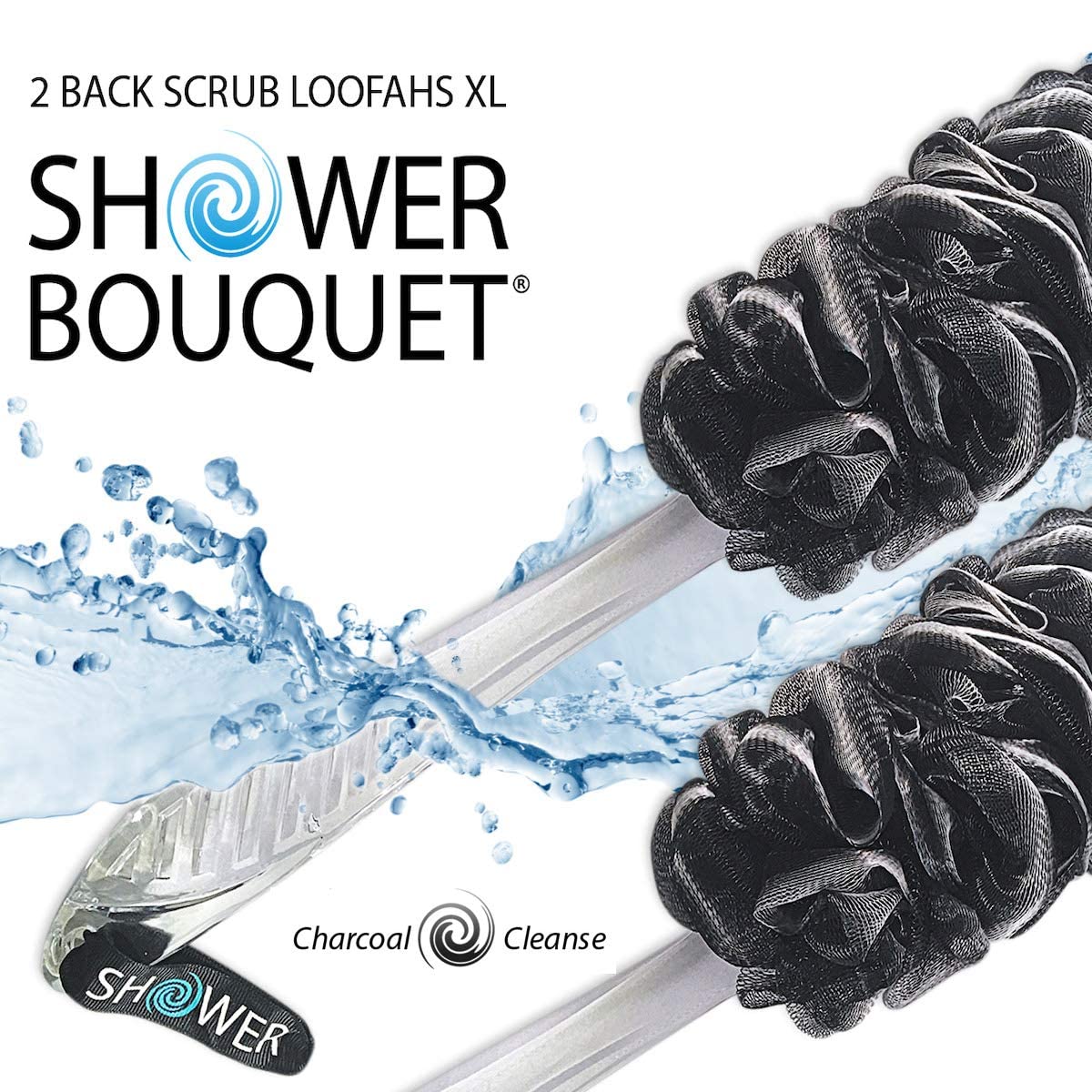 Shower Bouquet extra-large soft mesh loofa provides luxurious lather with body wash.
