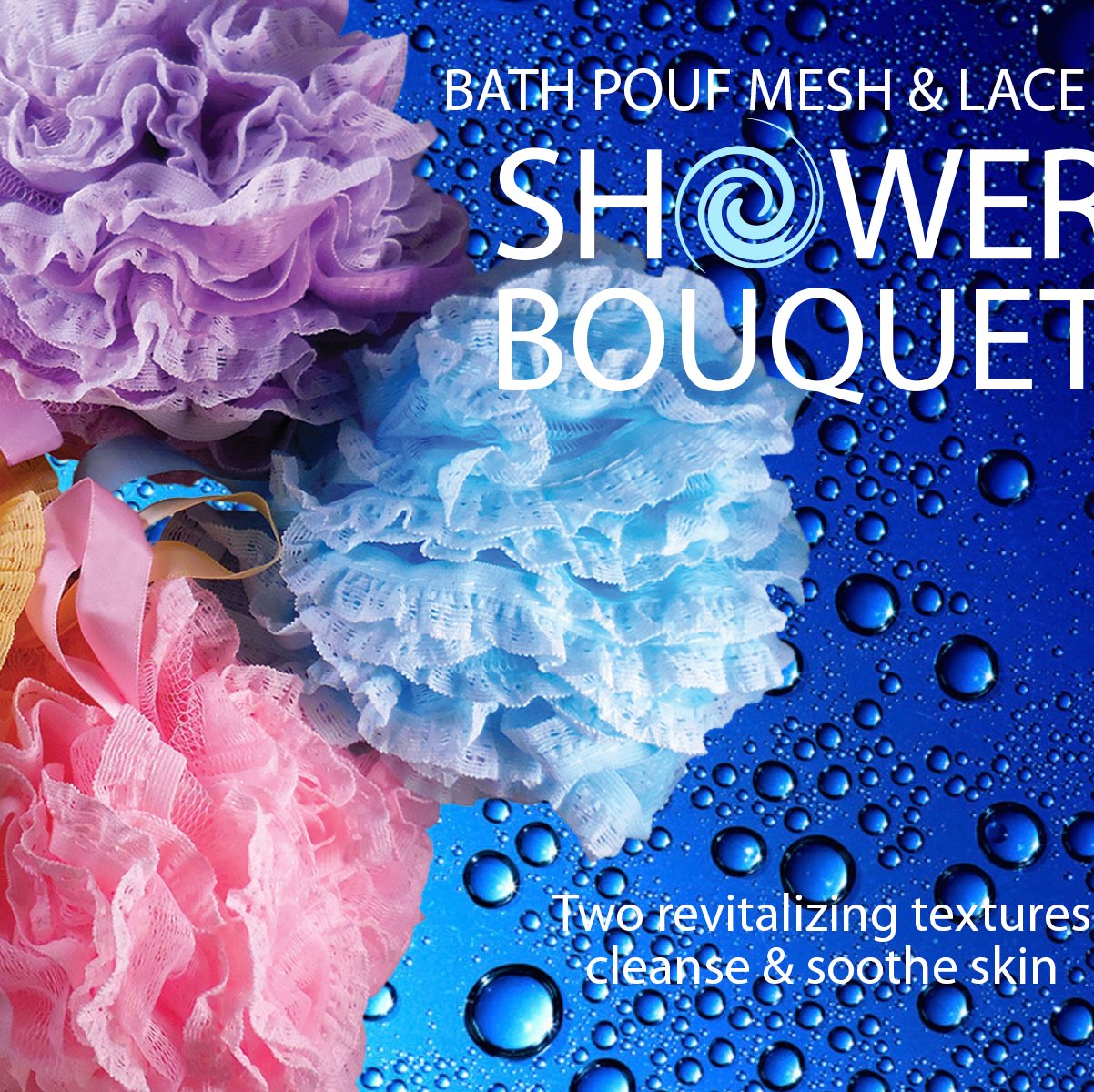 Shower Bouquet four-color bath balls vibrant set adds color to spa routine.