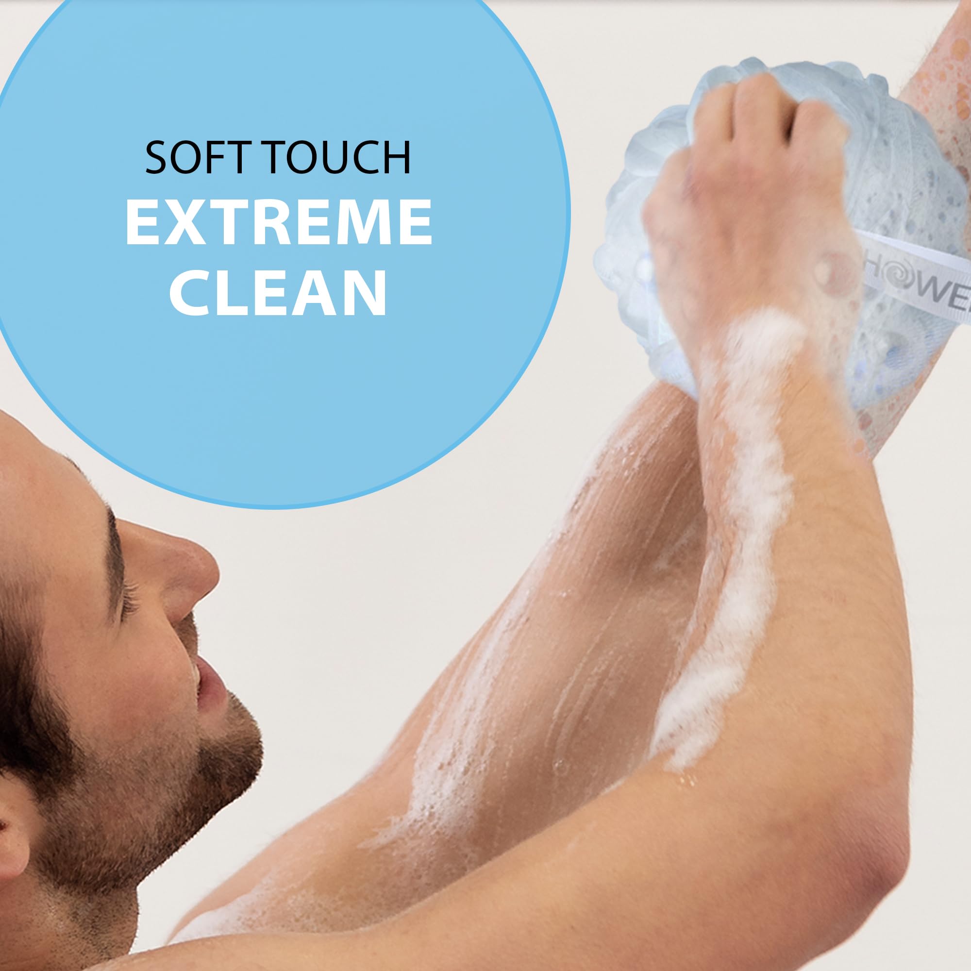 Shower Bouquet 75g soft-puff loofah showing plush texture for smooth skin