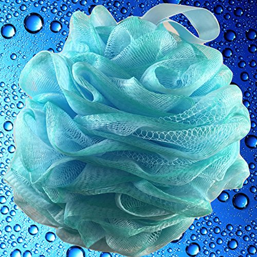 Shower Bouquet luxury body scrubber with four-color design boosts suds.