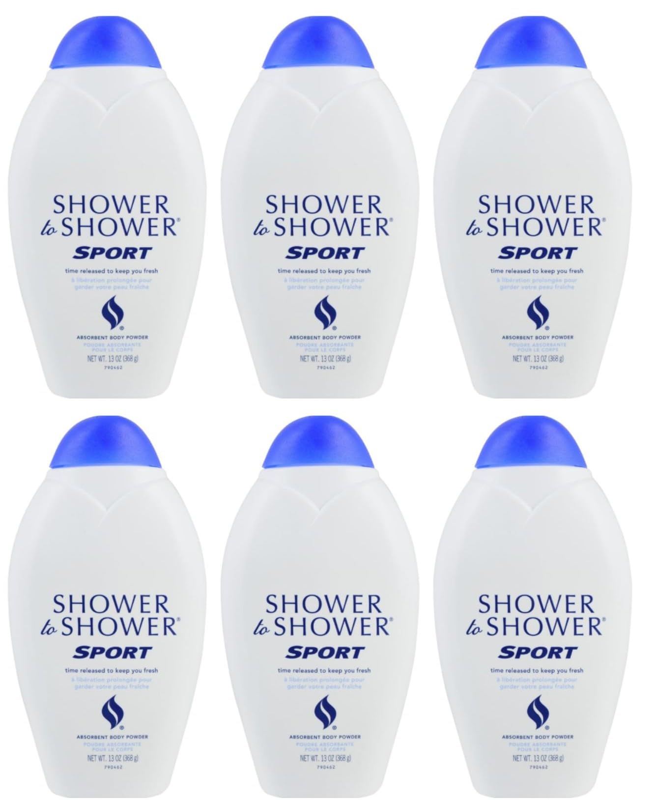 Shower To Shower sport bottle pour for long-lasting freshness