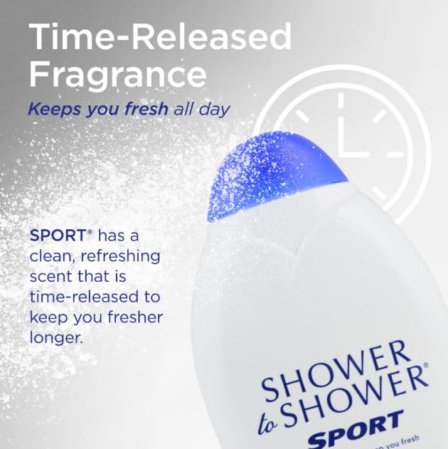 Shower To Shower sport gym-bag-ready packaging travels with ease