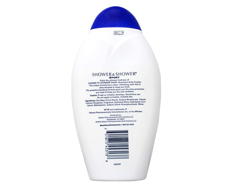 Shower To Shower day-use ready image suggests all-day freshness possibilities.