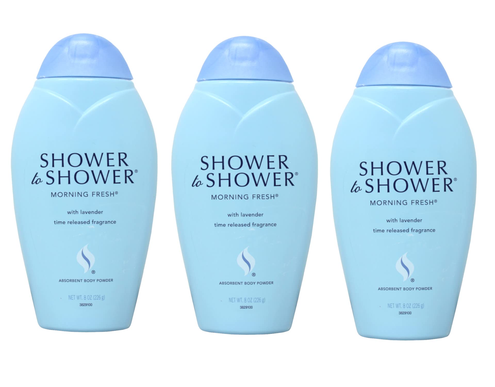 Shower To Shower Morning Fresh bottle on a bathroom counter offering long-lasting freshness