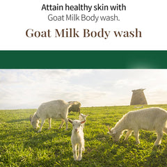 SHOWERMATE Goat Milk Body Wash Strawberry bottle in spa-like setting and fresh scent