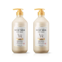 SHOWERMATE Goat Milk Body Wash bottle shows Manuka Honey for deep hydration