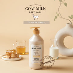 SHOWERMATE Twin-Pack shows Dutch milk formula supporting skin moisture