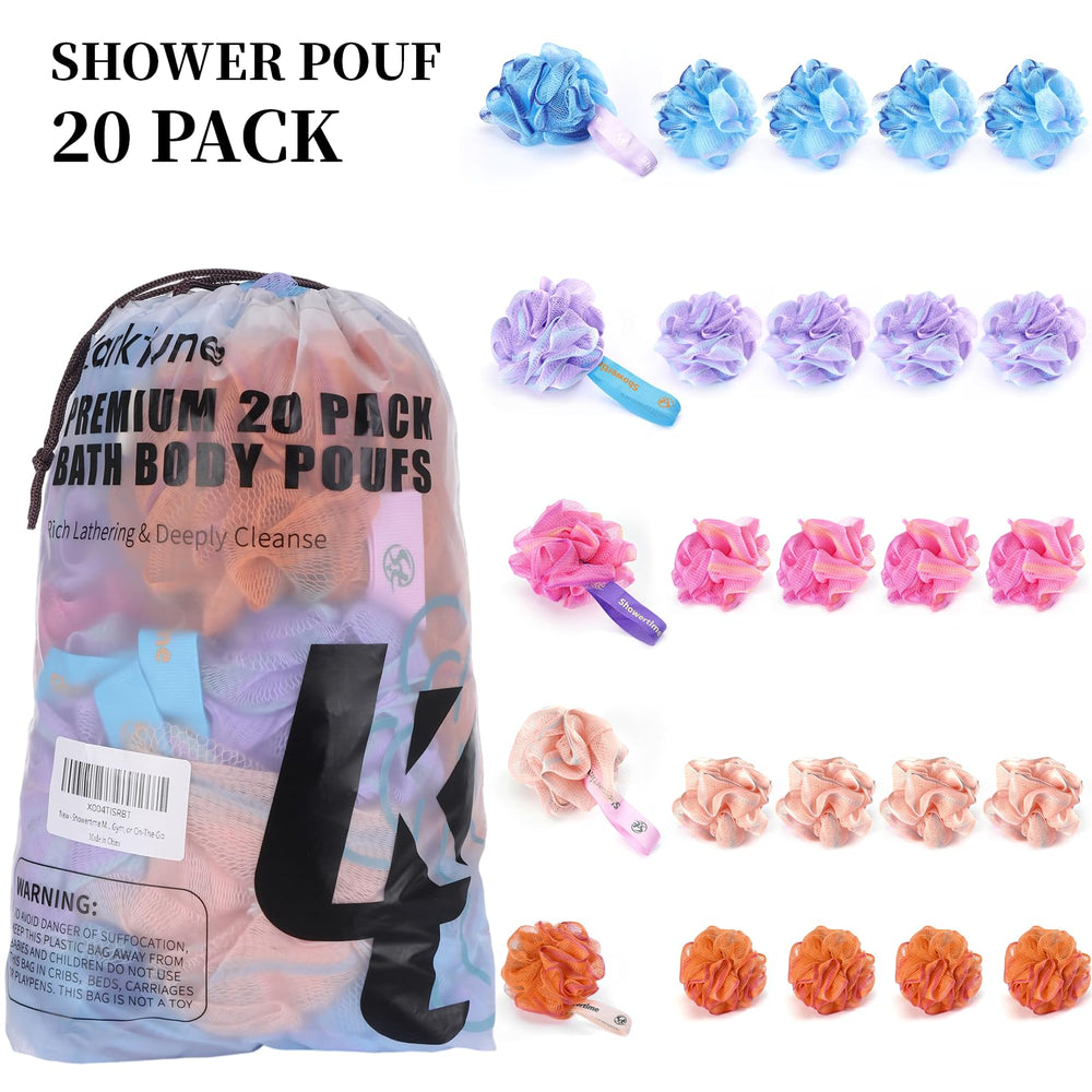 Showertime mini shower loofah easy care and quick rinse for freshness