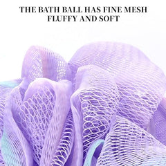 Showertime mini shower loofah hanging loop for air drying after use
