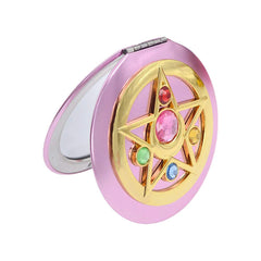 SHOWLOUE makeup compact mirror double-sided view for precise makeup checks.