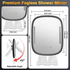 Showvigor wall-mounted mirror with adhesive hooks enables no-drill installation