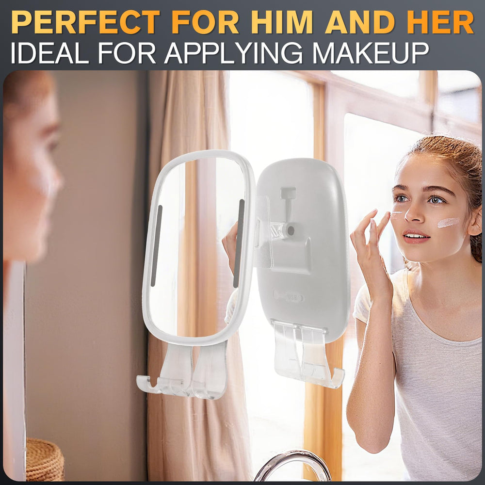 Showvigor waterproof mirror withstands moisture in steamy showers.
