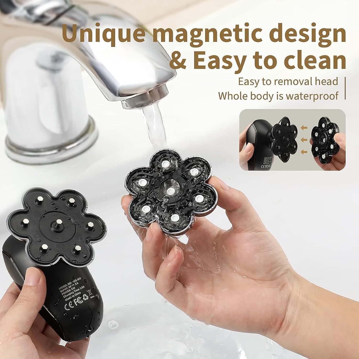 SHPAVVER 5 replacement heads provide comprehensive grooming options.