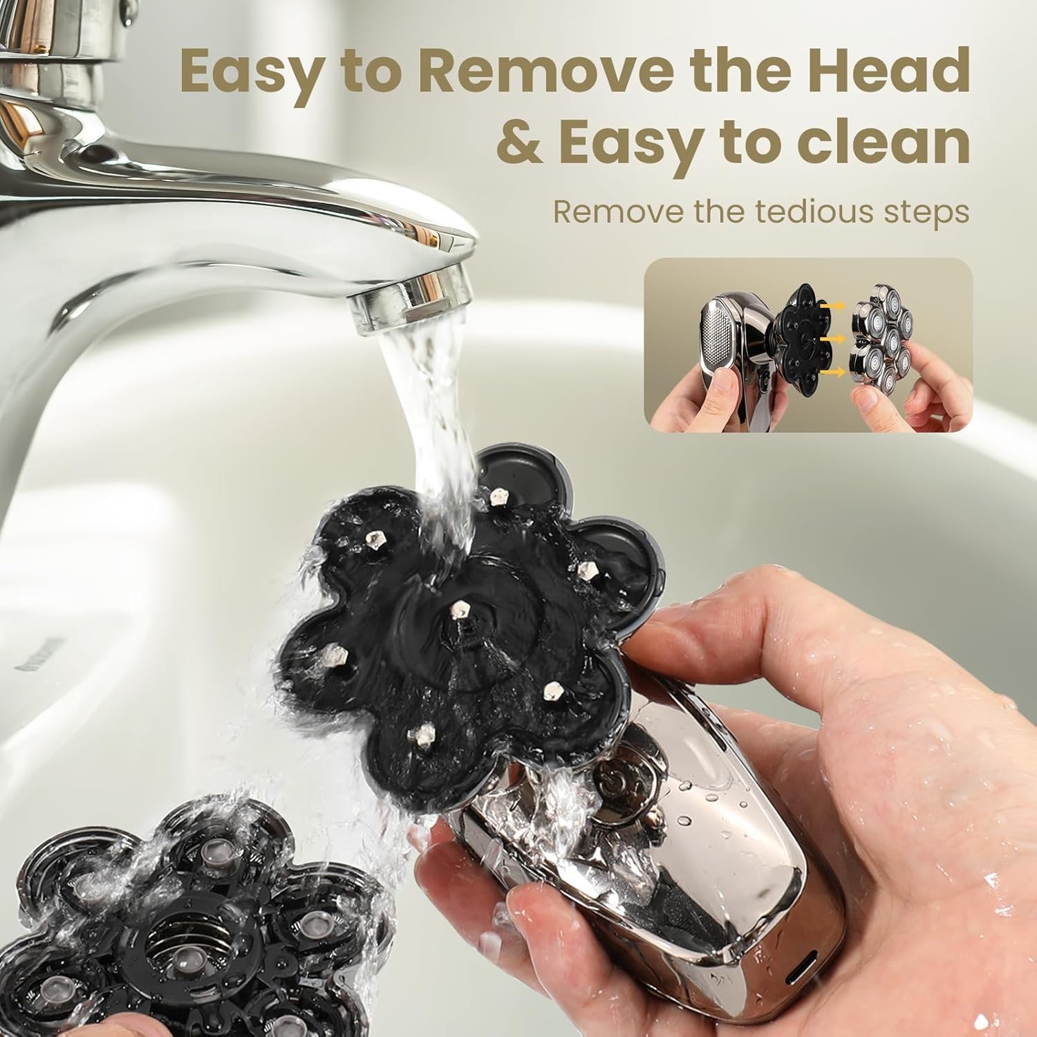 SHPAVVER Type-C charging port enabling fast power for grooming