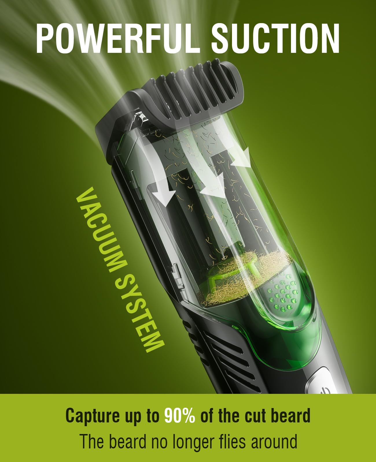 SHPAVVER beard trimmer dual-motor power enables efficient, responsive trimming