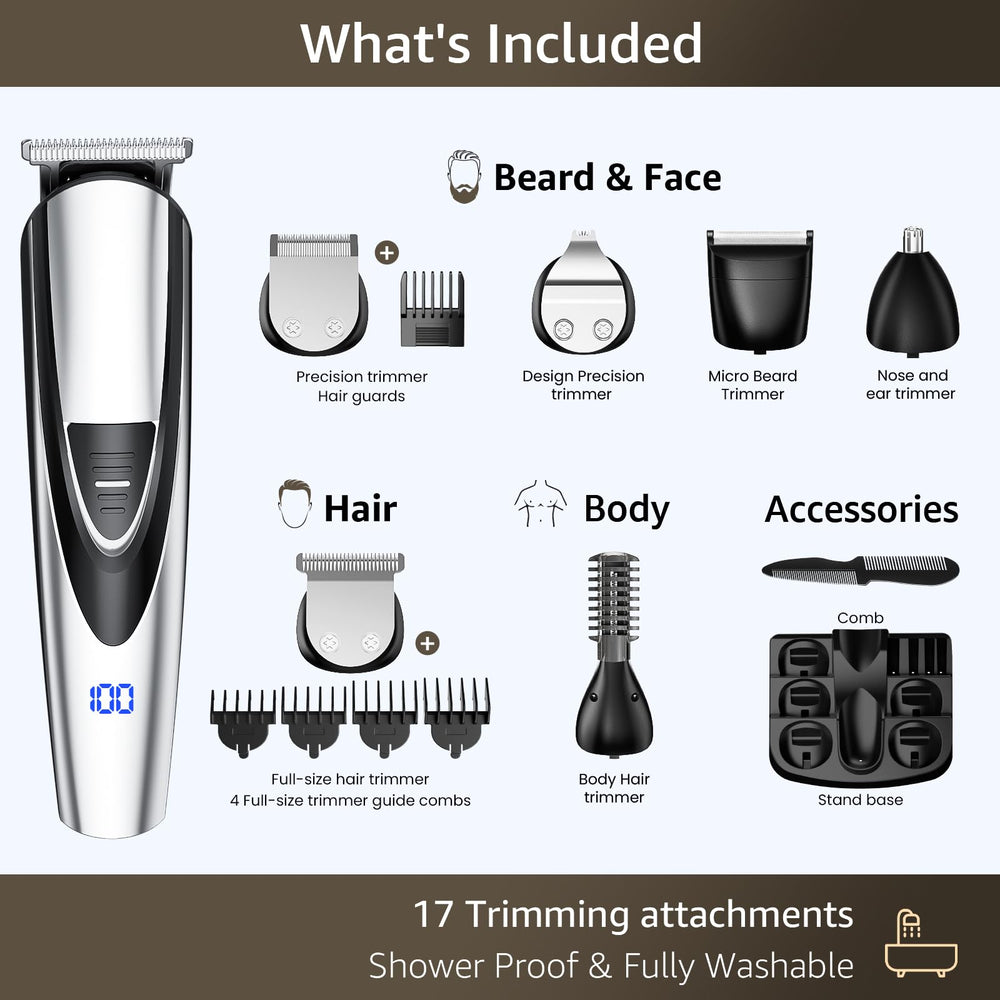 SHPAVVER IPX6 waterproof design for wet or dry shaving.
