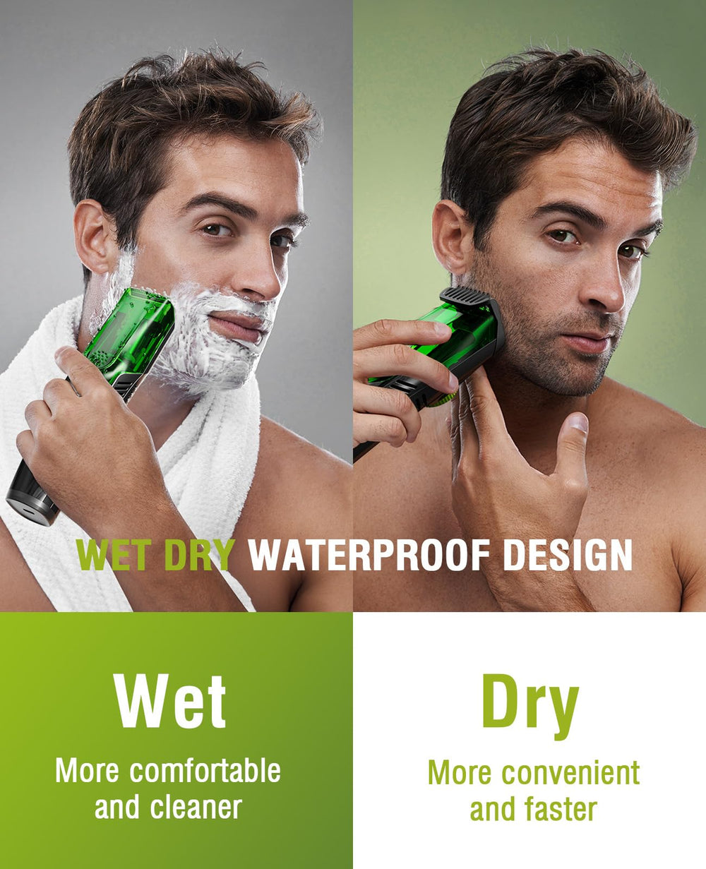 SHPAVVER beard trimmer stainless-steel-blades provide precise cuts with minimal skin nicks